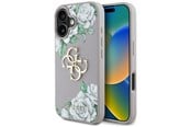 Mobil - Covers & Cases - GUESS Grained Roses Big 4G Logo iPhone 16 Case - Purple - 3666339427221