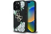 Mobil - Covers & Cases - GUESS Grained Roses Big 4G logo iPhone 16 Pro case - black - 3666339426941
