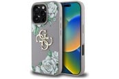 Mobil - Covers & Cases - GUESS Grained Roses Big 4G Logo iPhone 16 Pro Max Case - Purple - 3666339427252