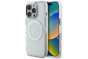 Mobil - Covers & Cases - GUESS IML Metal Colored Circle Classic Logo MagSafe case for iPhone 16 Pro - white - 3666339428891