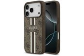 Mobil - Covers & Cases - GUESS 4G Printed Stripes MagSafe case for iPhone 17 Pro - brown - 3666339491420
