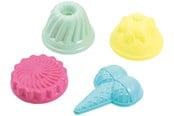 Udendørsleg - Ecoiffier Spade with 4 sand molds - 234