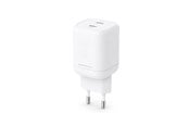 Mobil - Adaptere & Opladere - ESSENTIALS by UPSTRÖM 100W Dual Port USB-C GaN Charger | 2 Ports - White - GC1001-E