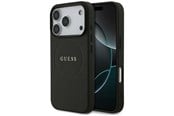 Mobil - Covers & Cases - GUESS Grained Ring MagSafe case for iPhone 17 Pro - black - 3666339490904