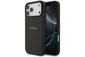 Mobil - Covers & Cases - GUESS Grained Ring MagSafe case for iPhone 17 Pro Max - black - 3666339490911