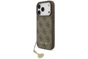 Mobil - Covers & Cases - GUESS 4G Charms Collection MagSafe case for iPhone 17 Pro - brown - 3666339525637