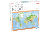 Puslespil - Tactic World Map 1000 pcs - 58263