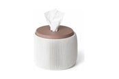 Boligindretning - Simiu - Tiseo - toiletpapirholder - Hvid-marmor/lerbrun - 5714255019643