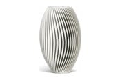 Boligindretning - Simiu - LAMEL vase - 18 cm - Lysegrå - 5714255019322