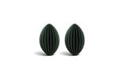 Boligindretning - Simiu - Juleophæng - 6 cm - Oval - Grøn - 2 pak - 5714255018998