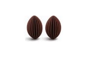 Boligindretning - Simiu - Juleophæng - 6 cm - Oval - Bordeaux Rød - 2 pak - 5714255018981