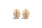 Boligindretning - Simiu - Juleophæng - 6 cm - Oval - Beige - 2 pak - 5714255018974