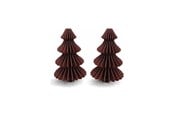 Boligindretning - Simiu - Juleophæng - 6 cm - Grantræ - Bordeaux Rød - 2 pak - 5714255019063