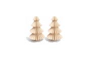 Boligindretning - Simiu - Juleophæng - 6 cm - Grantræ - Beige - 2 pak - 5714255019056