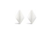 Boligindretning - Simiu - Juleophæng - 6 cm - Diamant - Silkehvid - 2 pak - 5714255019001