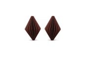 Boligindretning - Simiu - Juleophæng - 6 cm - Diamant - Bordeaux Rød - 2 pak - 5714255019025