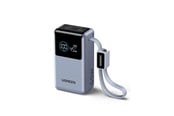Powerbank - UGREEN Nexode Power Bank 55W - 2 Ports - Built-in USB-C Cable - Space Gray - 10000 mAh - 75701B