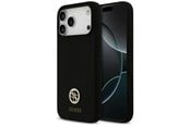 Mobil - Covers & Cases - GUESS Silicone Logo Strass 4G MagSafe Case for iPhone 17 Pro Max - Black - 3666339553135