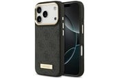 Mobil - Covers & Cases - GUESS 4G Logo Plate MagSafe Case for iPhone 17 Pro - Black - 3666339489748