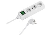 Afbrydermateriel - Vivanco 3-Power socket grounded with on/off switch 1.4m - 4008928270143