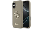 Mobil - Covers & Cases - GUESS Silicone Big 4G Script Case for iPhone 17 - Brown - 3666339522391