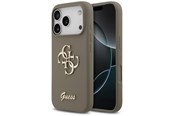 Mobil - Covers & Cases - GUESS Silicone Big 4G Script Case for iPhone 17 Pro - Brown - 3666339522414