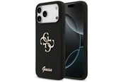 Mobil - Covers & Cases - GUESS Silicone Big 4G Script Case for iPhone 17 Pro Max - Black - 3666339522261