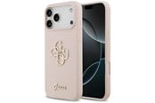 Mobil - Covers & Cases - GUESS Silicone Big 4G Script Case for iPhone 17 Pro Max - Pink - 3666339522742