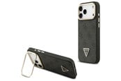 Mobil - Covers & Cases - GUESS 4G PU Triangle Logo & Stand Camera Magsafe Case for iPhone 17 Pro Max - Black - 3666339534424