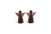 Boligindretning - Mumi3D Juleophæng - Engle - 6 cm - Rød - 2 stk. - 5714255018752