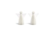 Boligindretning - Mumi3D Juleophæng - Engle - 6 cm - Silkehvid - 2 stk. - 5714255019148