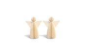 Boligindretning - Mumi3D Juleophæng - Engle - 9 cm - Beige - 2 stk. - 5714255018882