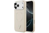 Mobil - Covers & Cases - GUESS Triangle Logo MagSafe Case for iPhone 17 Pro - Beige - 3666339515690