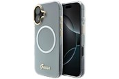 Mobil - Covers & Cases - GUESS IML Gradient Script Metal MagSafe Case for iPhone 17 - White - 3666339588601