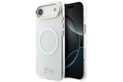 Mobil - Covers & Cases - GUESS IML Gradient Script Metal MagSafe Case for iPhone Air - White - 3666339588618