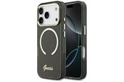 Mobil - Covers & Cases - GUESS IML Script Metal MagSafe Case for iPhone 17 Pro Max - Black - 3666339583033