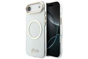 Mobil - Covers & Cases - GUESS IML Script Metal MagSafe Case for iPhone Air - Clear - 3666339583491