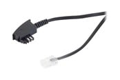 Netværkskabel - S-Impuls phone cable - 10 m - black - Sort - 10m - 70002-10