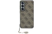 Mobil - Covers & Cases - GUESS 4G Classic Logo Charm MagSafe Case for Samsung Galaxy S26 - Brown - 3666339613983