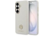 Mobil - Covers & Cases - GUESS Rhinestone Round Logo MagSafe Case for Samsung Galaxy S26 - Beige - 3666339613426
