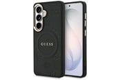 Mobil - Covers & Cases - GUESS Saffiano Peony Embossed Ring MagSafe case for Samsung Galaxy S26 - black - 3666339613273