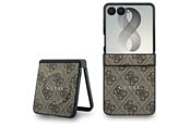 Mobil - Covers & Cases - GUESS 4G Classic MagSafe Case for Samsung Galaxy Z Flip 8 - Brown - 3666339662677