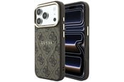 Mobil - Covers & Cases - GUESS Embossed 4G Classic MagSafe Case for iPhone 17 Pro / 18 Pro - Brown - 3666339655105