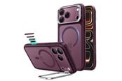 Mobil - Covers & Cases - ESR Classic Hybrid Kickstand MagSafe Case for iPhone 18 Pro / 17 Pro - Dark Cherry Matte - 4894240303443