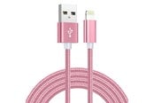 USB kabel - SiGN USB Cable with Lightning Connector for iPhone & iPad - 2.1A - 2m - Pink - IP6G0239P