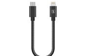 USB kabel - SiGN USB-C to Lightning Cable 20W - 0.25m - Black - SN-25B