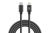 USB kabel - SiGN USB-C to Lightning Cable 2.1A - 2m - Black - SN-2B