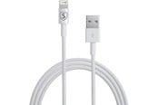 USB kabel - SiGN Lightning-Cable for iPhone / iPad - MFi-certified - 2.4A - 12W - 1m - White - SNCAB-1M