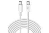 USB kabel - SiGN Fast Charging Cable USB-C to USB-C 60W - 3A - 2m USB-C PD - White - SNCAB-USBCCW-1