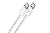USB kabel - SiGN USB-C to USB-C cable - 60W/3A - 2m - White - SN-CCN2M